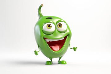 green jalapeno Cartoon character