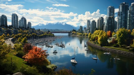 environmentally friendly modern city