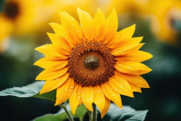 Sunflower close up, yellow flora