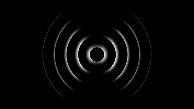 Radio wave looping screen background animation