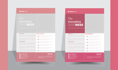 Modern exclusive corporate  flyer design Template in different color.