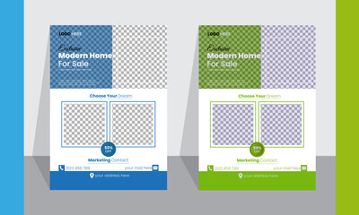 Modern exclusive corporate  flyer design Template in different color.