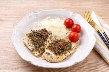 鶏むねのオーブン焼き