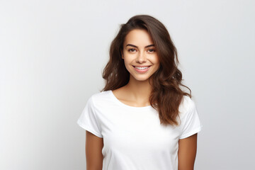 Fototapeta premium Woman portrait made with Generative AI technology
