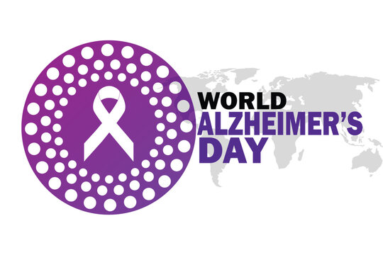 Vector Illustration on the theme World Alzheimer's Day. Suitable for greeting card, poster and banner