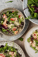 couscous salad with different salad leaf - 646464060