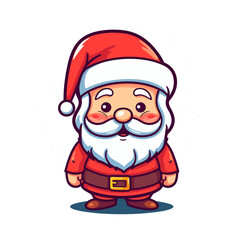 Cartoon Vector cute Santa Claus Christmas Illustration