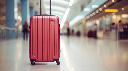 close up of a luggage, concept of travelling 