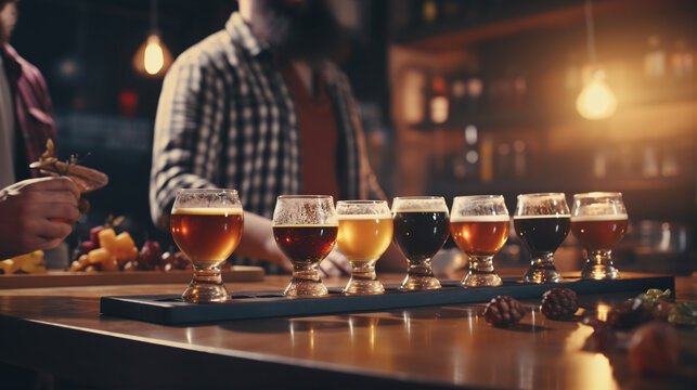 Trivia Night: Friends participate in a trivia night at a local pub or trivia event