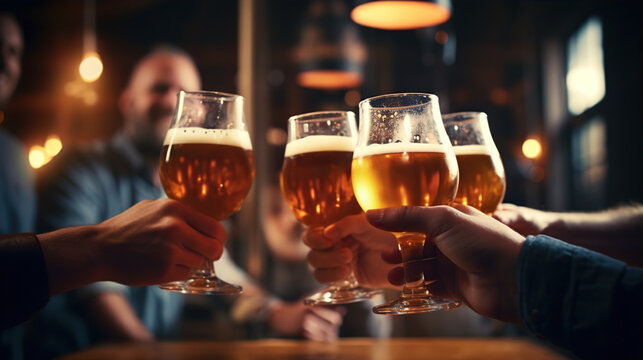 Trivia Night: Friends participate in a trivia night at a local pub or trivia event