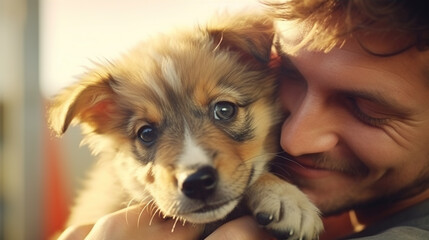 Volunteer at an Animal Shelter: Friends spend time at an animal shelter, playing with and caring for shelter pets