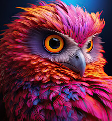 Multicolored owl