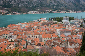 Naklejka na ściany i meble Old town of Kotor, Montenegro