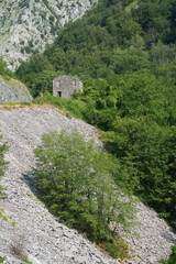 Fototapeta premium Landscape along the road of Arni, from Garfagnana to Alpi Apuane