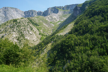 Landscape along the road of Arni, from Garfagnana to Alpi Apuane