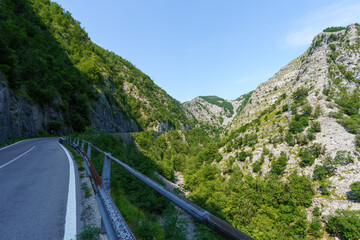 Landscape along the road of Arni, from Garfagnana to Alpi Apuane