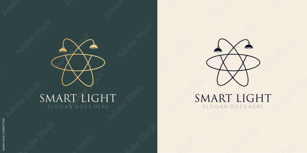 Wall mural Smart light logo design inspiration