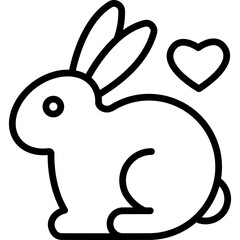rabbit with heart