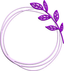 3D Purple frame
