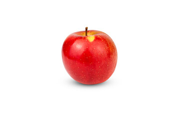 Red apple isolated on white background. Close-up.