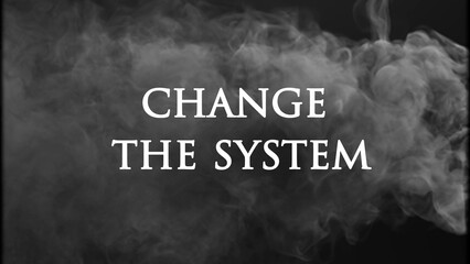 Change the system written on abstract background 
