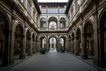 renowned art museum in florence, italy. Generative AI