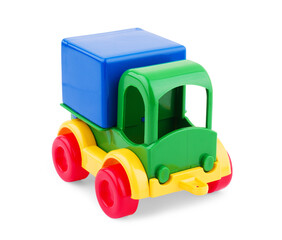 Pick up truck on white background