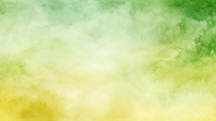 Obraz premium Abstract watercolor background with a light tone. Yellow, green, and white gradient drawing done by hand