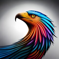 Obraz premium Eagle hed ,art