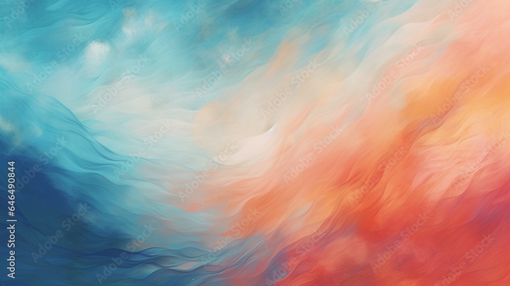 Poster background created using hand-painted abstraction. on canvas, acrylic brush strokes. current art. wa