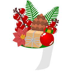 Christmas flower pot