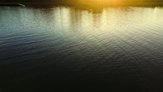 Camping, green, sunset, Waveboard training