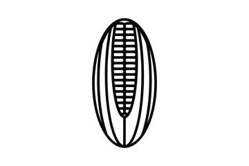 Corn Icon. Icon related to Farming And Farm. Suitable for web site design, app, user interfaces. Line icon style. Simple vector design editable