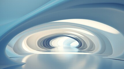 Obraz premium Beautiful background of abstract architecture. Modern Geometric Wallpaper. 3D of futuristic design