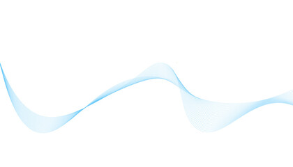 Abstract vector background with smooth color wave. Smoke wavy lines. Blue waves background