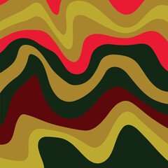 Abstract psychedelic groovy background. Vector.