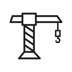 Crane icon vector on trendy design