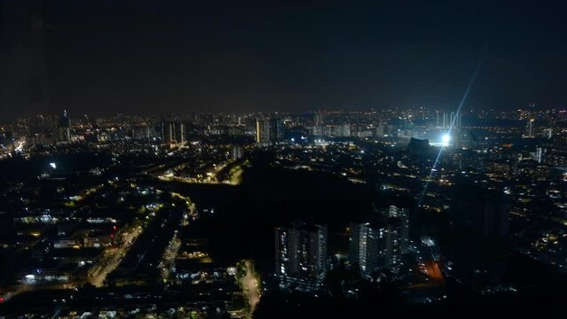 Captivating Timelapse: The Pulse of an Asian City at Night, Where Culture Meets Acceleration in a Symphony of Lights and Motion.
