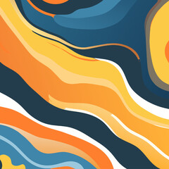 Seamless background pattern. Abstract waves pattern. Vector illustration.