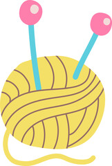 knitting hand draw icon