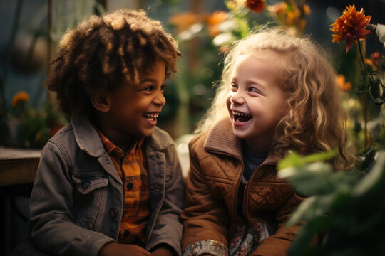 children friends communicate with peers, socialization of children generative ai