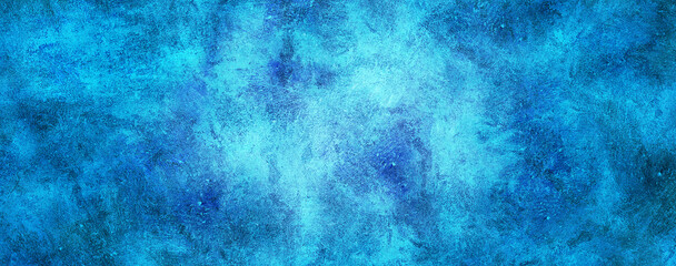 Fototapeta na wymiar Mysterious Eerie Blue Techno Texture Vivid Banner Background For Ads,for Product Presentation And Display
