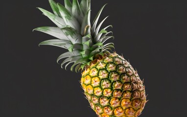 Pineapple isolated on a transparent background. AI, Generative AI