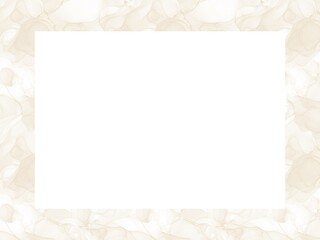 beige brown abstract background of marble liquid ink art painting. Image of original artwork watercolor alcohol ink paint texture	