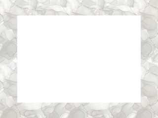 Obraz premium Gray silver abstract background of marble liquid ink art painting. Image of original artwork watercolor alcohol ink paint texture 