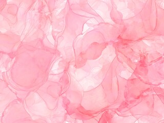 Fototapeta premium Pink red abstract background of marble liquid ink art painting. Image of original artwork watercolor alcohol ink paint texture