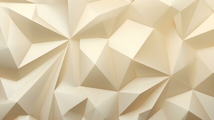 Abstract 3D Background of triangular Shapes in ivory Colors. Modern Wallpaper of geometric Patterns
