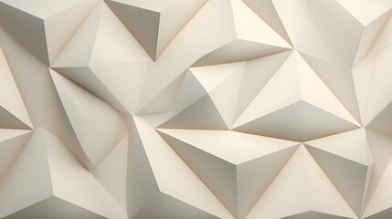 Abstract 3D Background of triangular Shapes in ivory Colors. Modern Wallpaper of geometric Patterns
