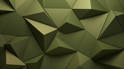 Abstract 3D Background of triangular Shapes in khaki Colors. Modern Wallpaper of geometric Patterns

