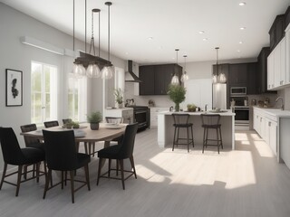 Beautiful new model home, new style indoors